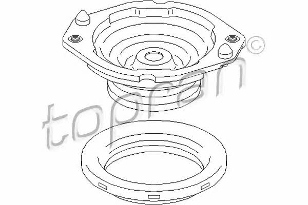 Topran 700 760 Strut bearing with bearing kit 700760