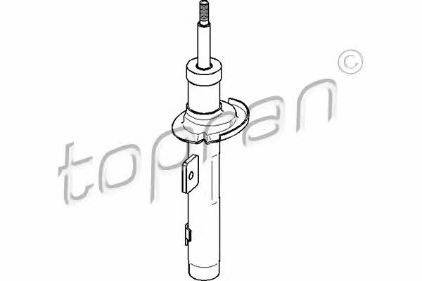 Topran 720 831 Front right gas oil shock absorber 720831