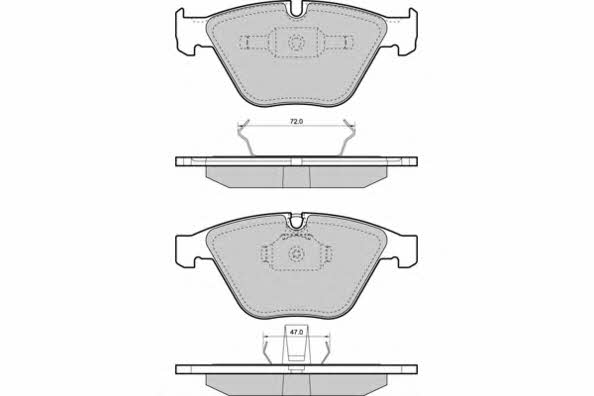 ETF 12-1454 Brake Pad Set, disc brake 121454