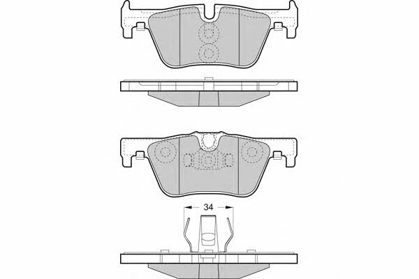 ETF 12-1494 Brake Pad Set, disc brake 121494