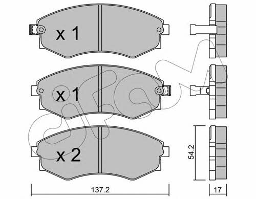 Cifam 822-188-0 Brake Pad Set, disc brake 8221880