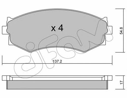 Cifam 822-190-0 Brake Pad Set, disc brake 8221900