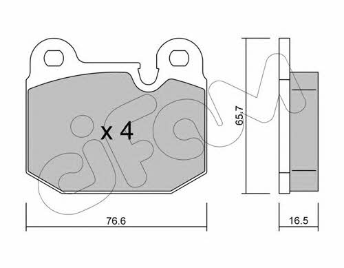 Cifam 822-027-0 Brake Pad Set, disc brake 8220270