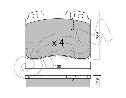 Cifam 822-667-0 Brake Pad Set, disc brake 8226670