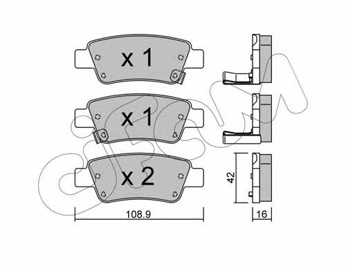 Cifam 822-790-0 Brake Pad Set, disc brake 8227900