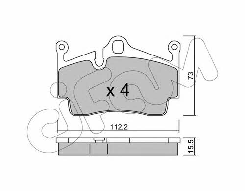 Cifam 822-894-0 Brake Pad Set, disc brake 8228940