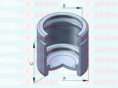 Rear brake caliper piston Autofren D025563