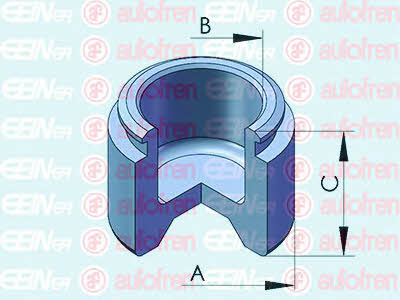 Autofren D025345 Front brake caliper piston D025345