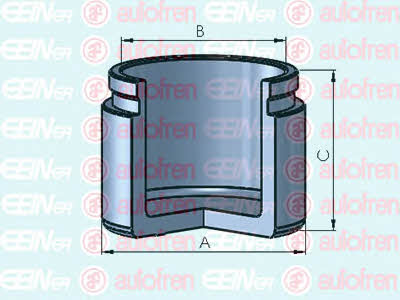 Autofren D025482 Rear brake caliper piston D025482
