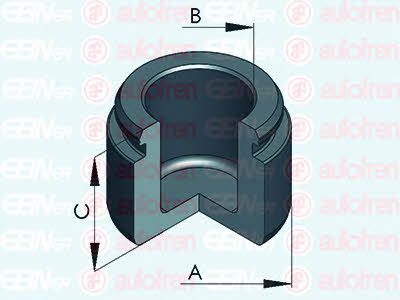 Autofren D025504 Front brake caliper piston D025504