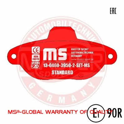 Master-sport 13-0460-3950-2-SET-MS Brake Pad Set, disc brake 13046039502SETMS