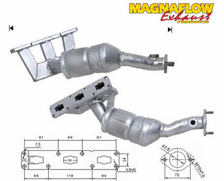 Magnaflow 70615 Catalytic Converter 70615