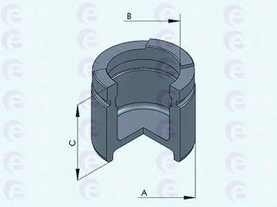 Ert 150874-C Front brake caliper piston 150874C