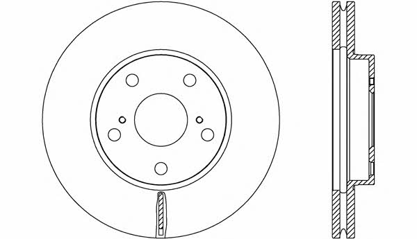 Open parts BDA2694.20 Front brake disc ventilated BDA269420