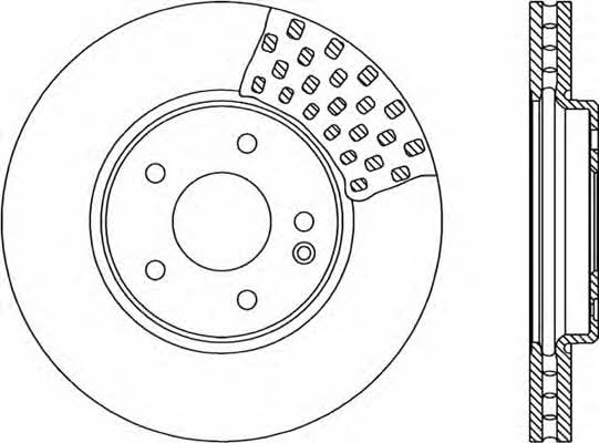 Open parts BDR1315.20 Front brake disc ventilated BDR131520