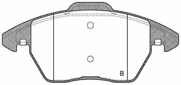 Open parts BPA1030.01 Brake Pad Set, disc brake BPA103001