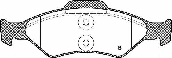 Open parts BPA0765.00 Brake Pad Set, disc brake BPA076500