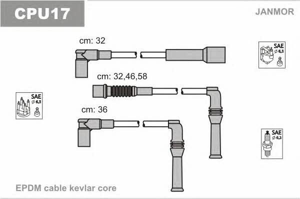 Janmor CPU17 Ignition cable kit CPU17