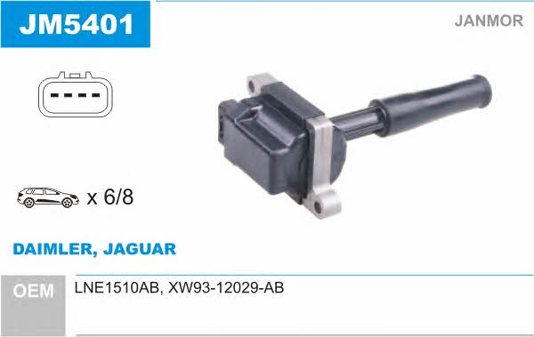 Janmor JM5401 Ignition coil JM5401