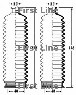 First line FSG3325 Steering rod boot FSG3325