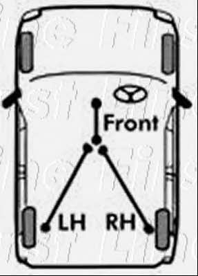 First line FKB3576 Parking brake cable, right FKB3576