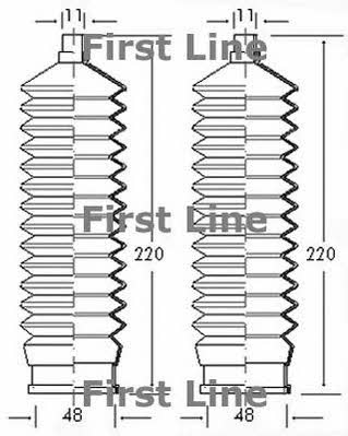 First line FSG3040 Steering rod boot FSG3040