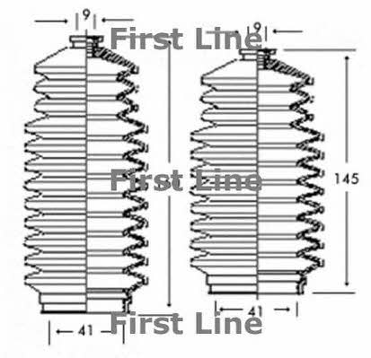 First line FSG3245 Steering rod boot FSG3245