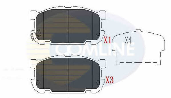 Comline CBP31207 Brake Pad Set, disc brake CBP31207