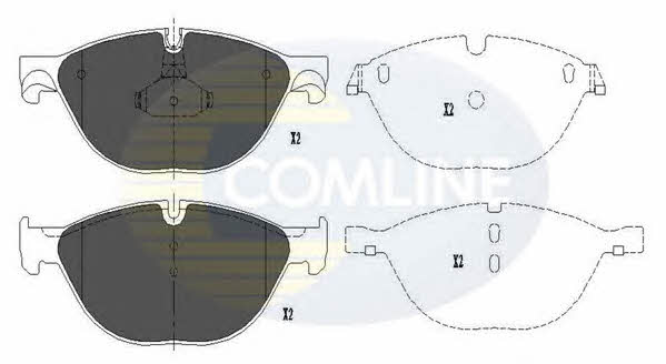 Comline CBP06017 Brake Pad Set, disc brake CBP06017