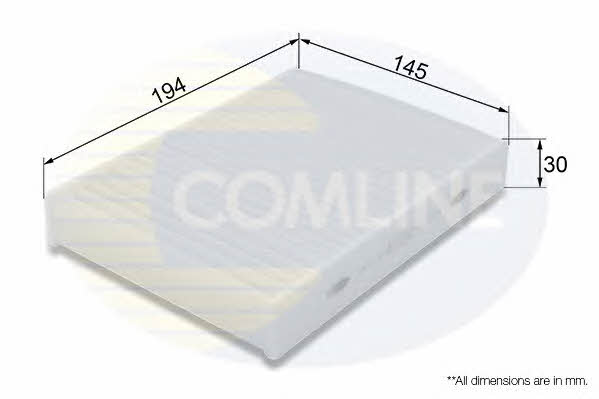Comline EKF404 Filter, interior air EKF404