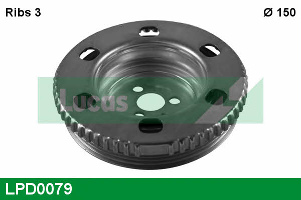 Lucas engine drive LPD0079 Pulley crankshaft LPD0079