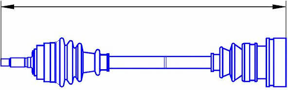 Sercore 12501 Drive shaft 12501