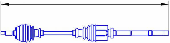 Sercore 22459 Drive shaft 22459