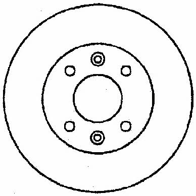 Stop 561591S Rear brake disc, non-ventilated 561591S