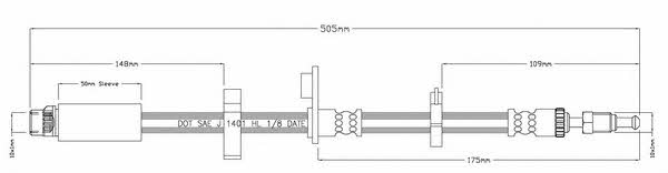 Motorquip LVBH1572 Brake Hose LVBH1572