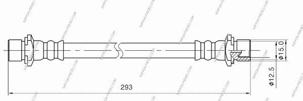 Nippon pieces T370A150 Brake Hose T370A150