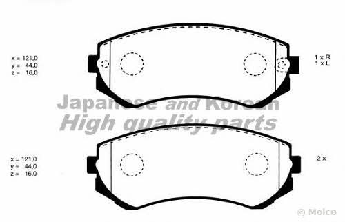 Ashuki 1080-0601 Brake Pad Set, disc brake 10800601