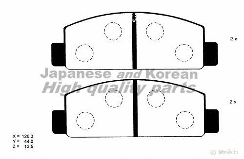 Ashuki 1080-8203 Brake Pad Set, disc brake 10808203