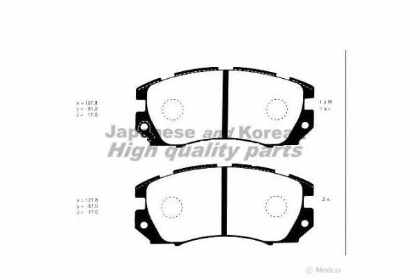 Ashuki 1080-9007 Brake Pad Set, disc brake 10809007