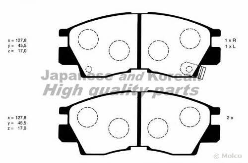 Ashuki C006-01 Brake Pad Set, disc brake C00601