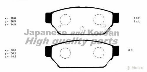 Ashuki C017-01 Brake Pad Set, disc brake C01701