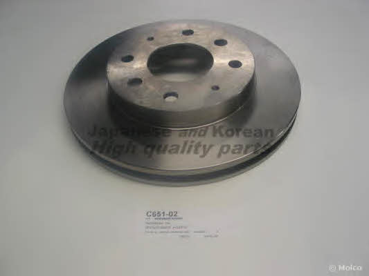 Ashuki C651-02 Front brake disc ventilated C65102