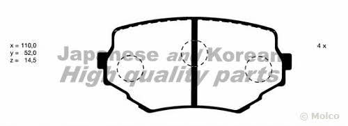 Ashuki K012-17 Brake Pad Set, disc brake K01217