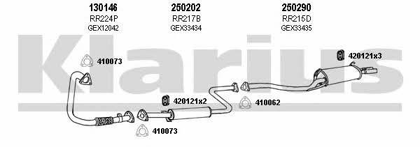 Klarius 120071E Exhaust system 120071E