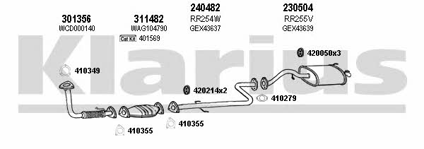 Klarius 120353E Exhaust system 120353E