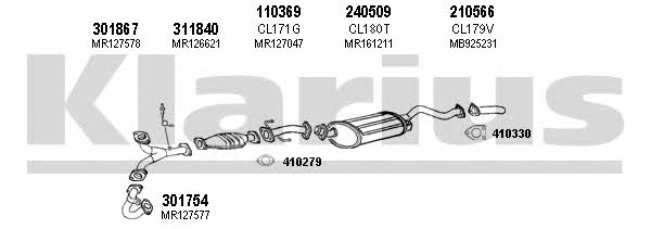 Klarius 210209E Exhaust system 210209E