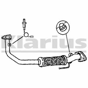 Klarius 301145 Exhaust pipe 301145