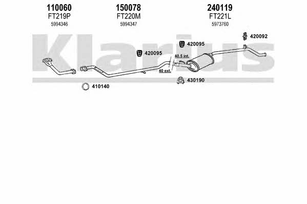  330118E Exhaust system 330118E