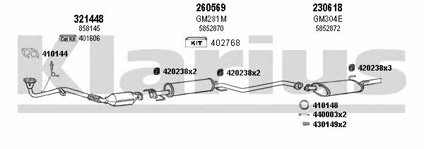  391105E Exhaust system 391105E