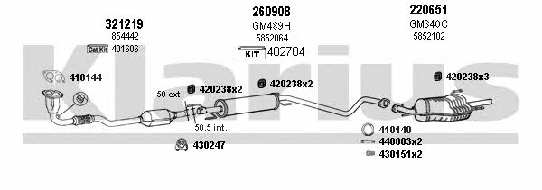  391291E Exhaust system 391291E